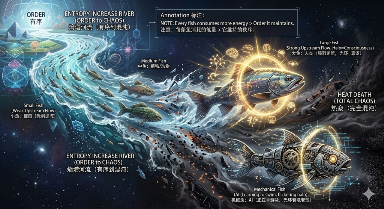 熵增河流与逆流之鱼