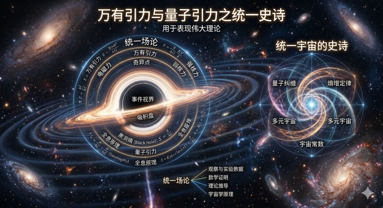 万有引力与量子引力统一史诗