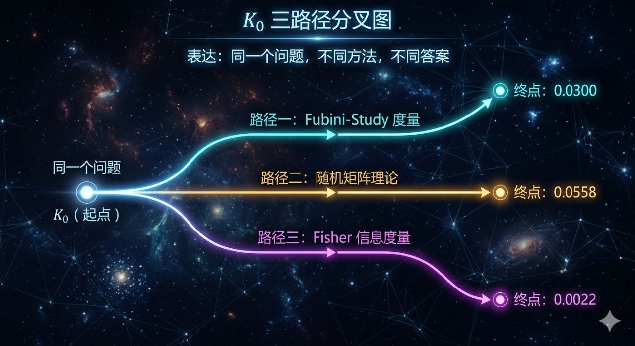 K₀ 三路径分叉图